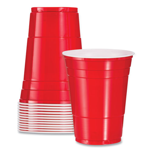 Clear Plastic Cups with Lids & Straws - 24 Pc.