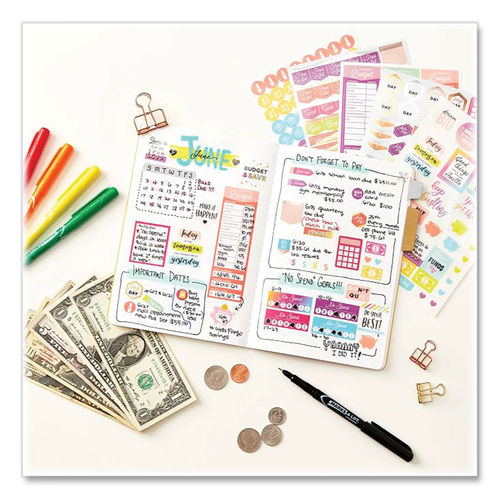  Payday Budget Stickers, Payday Flag Stickers