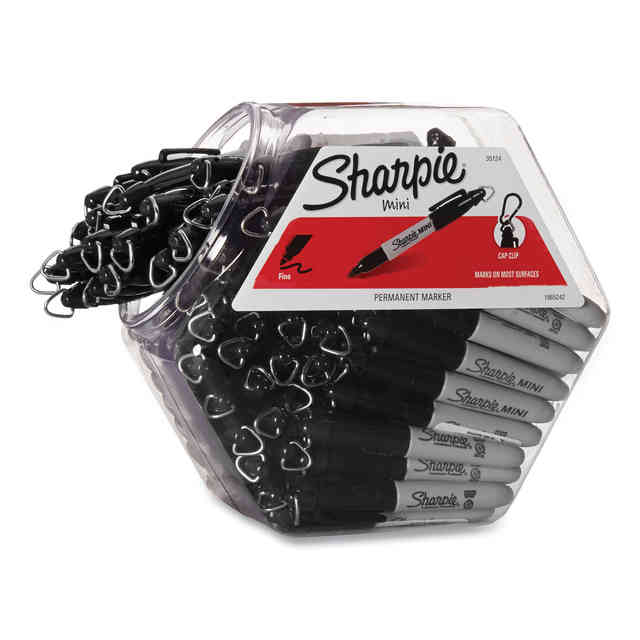 Sharpie Mini Permanent Markers with Golf Keychain Clips, Fine