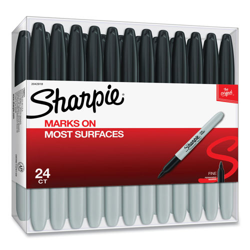 Sharpie Fine Tip Permanent Marker, Fine Bullet Tip, Assorted Colors, 65/Pack