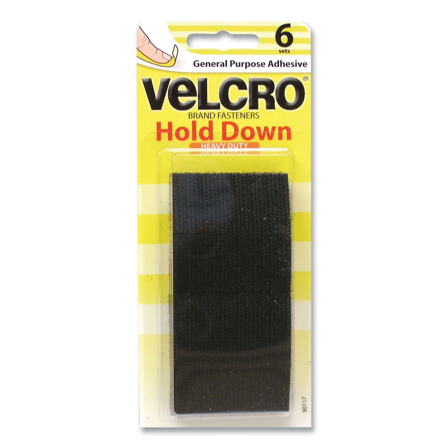 VELCRO 4 in. x 2 in. Industrial Strength Extreme Strip, Titanium