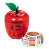 PAC51480 - Stickers in Plastic Apple, Reward, Assorted Colors, 600/Pack