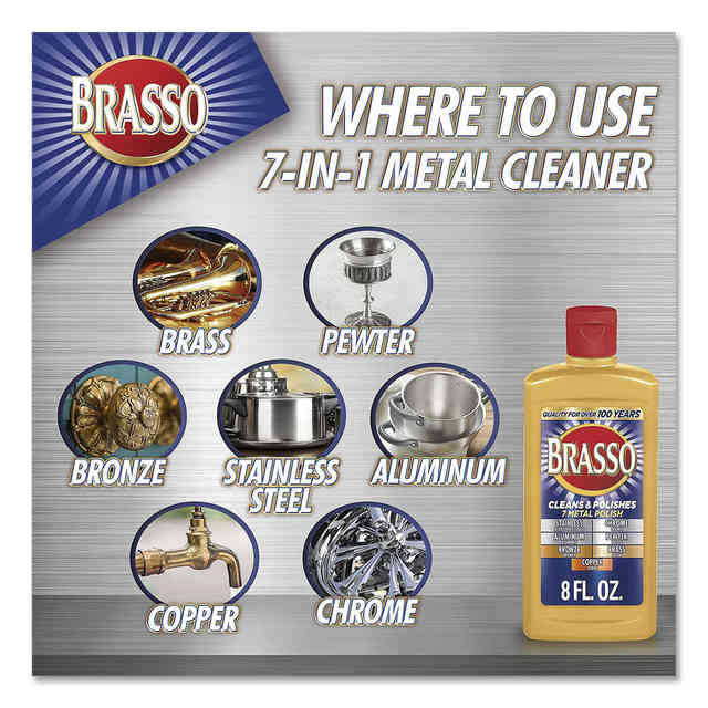 BRASSO 8-fl oz Liquid Metal Cleaner and Polish in the Metal Polish  department at