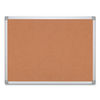 BVCCA031790 - Earth Cork Board, 36 x 24, Tan Surface, Silver Aluminum Frame