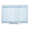 BVCGA0397830 - Magnetic Dry Erase Calendar Board, One Month, 36 x 24, White Surface, Silver Aluminum Frame