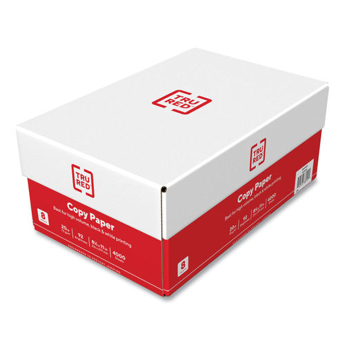  TRU RED Printer Paper, 8.5 x 11, 20 lbs., White