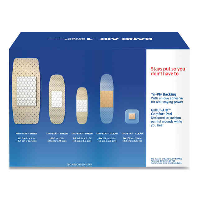 Order Band-Aid Tru-Stay Sheer Adhesive Bandages, Assorted Sizes