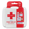 JOJ8295 - Mini First Aid To Go Kit, 12 Pieces, Plastic Case