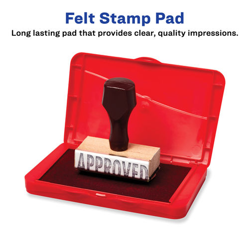 Carter's Felt Stamp Pad, 6 1/4 x 3 1/4, Black (AVE21082)