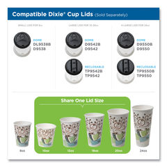 SOLO® Mistique Hot Paper Cups, 16 oz, Brown, 50/Sleeve, 20 Sleeves/Carton