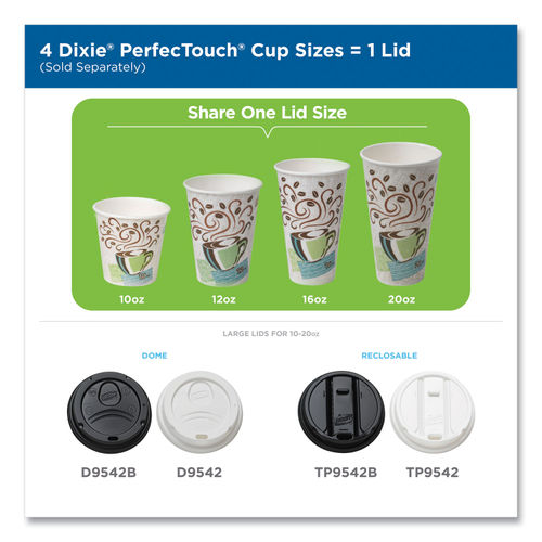 Dixie PerfecTouch Insulated Hot/Cold Paper Cups, Coffee Haze 8 oz. 160 Ct.