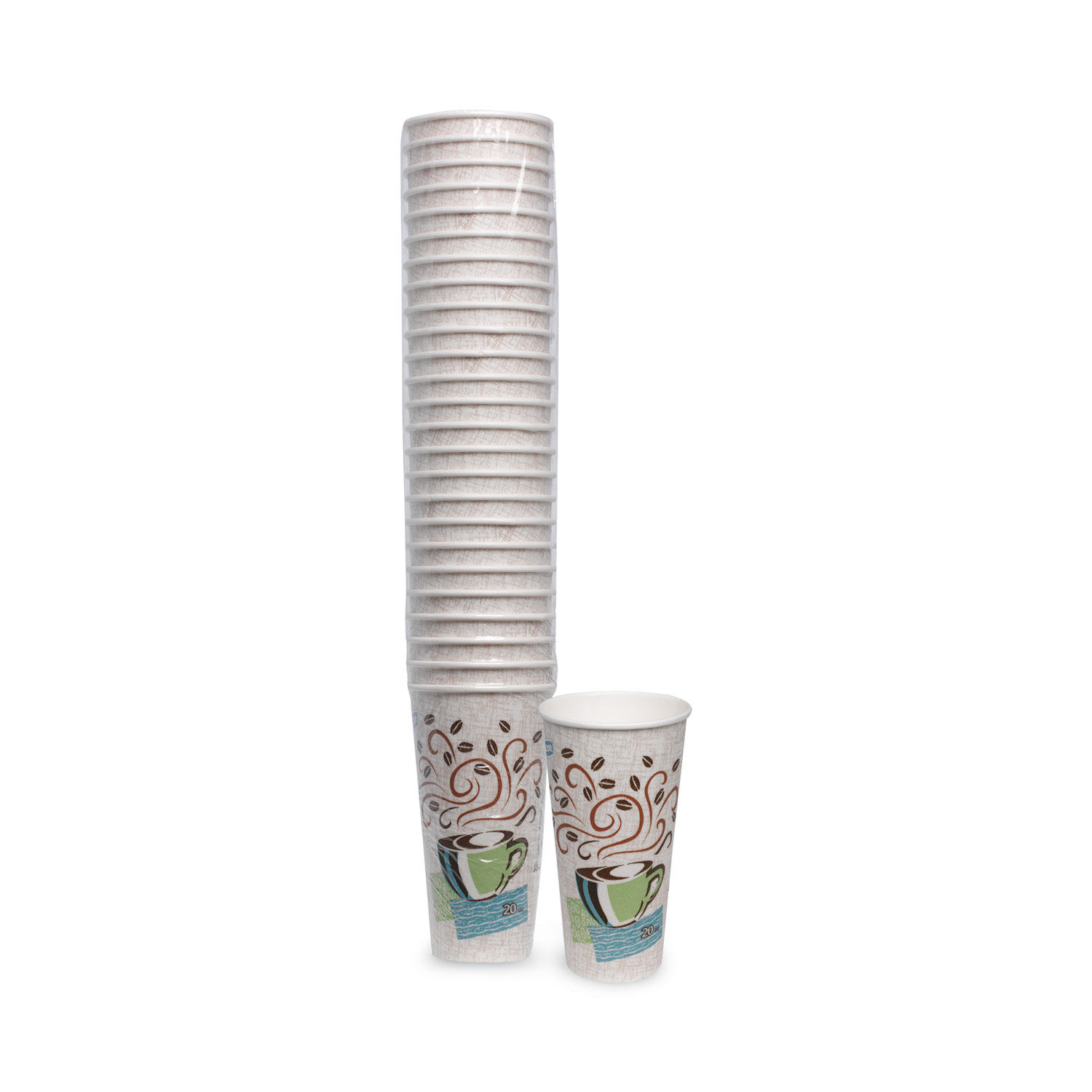 50-1000 Packs 12 oz Paper Coffee Cups Disposable Paper Cups White Hot Drink  Cups