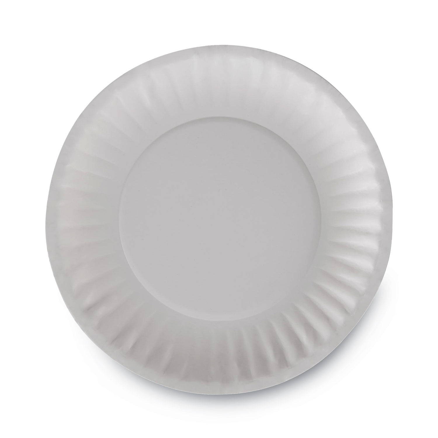 Claycoat Ribbed Paper Plates