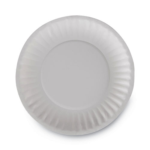 Dixie Clay Coated Paper Plates, 6, White, 100/Pack