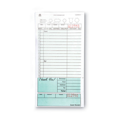Guest Check Pad by AmerCareRoyal® RPPGC49002 | OnTimeSupplies.com
