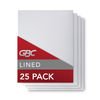 GBC2514496 - Design View Poly Presentation Covers for Binding Systems, Clear Lined, 11 x 8.5, Unpunched, 25/Pack