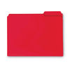 SMD10501 - Top Tab Poly Colored File Folders, 1/3-Cut Tabs: Assorted, Letter Size, 0.75" Expansion, Red, 24/Box