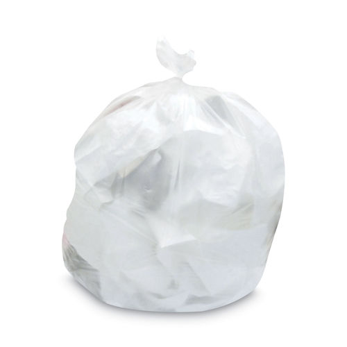 44 GALLONS CLEAR HIGH DENSITY TRASH BAGS , SOLD BY THE CASE