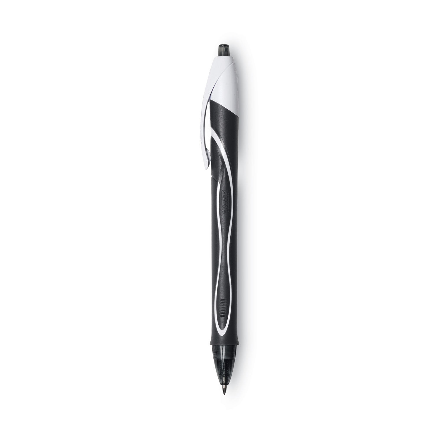 BICRGLCG11BK, BIC® RGLCG11BK Gel-ocity Quick Dry Gel Pen, Retractable,  Medium 0.7 mm, Black Ink, Black Barrel, Dozen