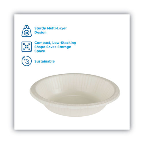 Extra Sturdy Paper Food Bowls With Transparent Lids 50 Oz Moisture Resistant