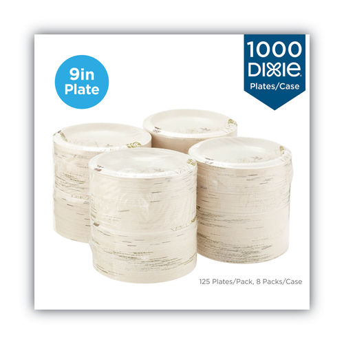 Dixie Paper Plates 10 inch, 125 Count, 1 per Case, Price/Case