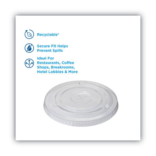 Dixie Cold Cup Lids for 16-24-oz. Plastic Cups, Clear, 1000 Lids (DXECL1624)