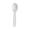 DXEPTM21 - Plastic Cutlery, Mediumweight Teaspoons, White, 1,000/Carton