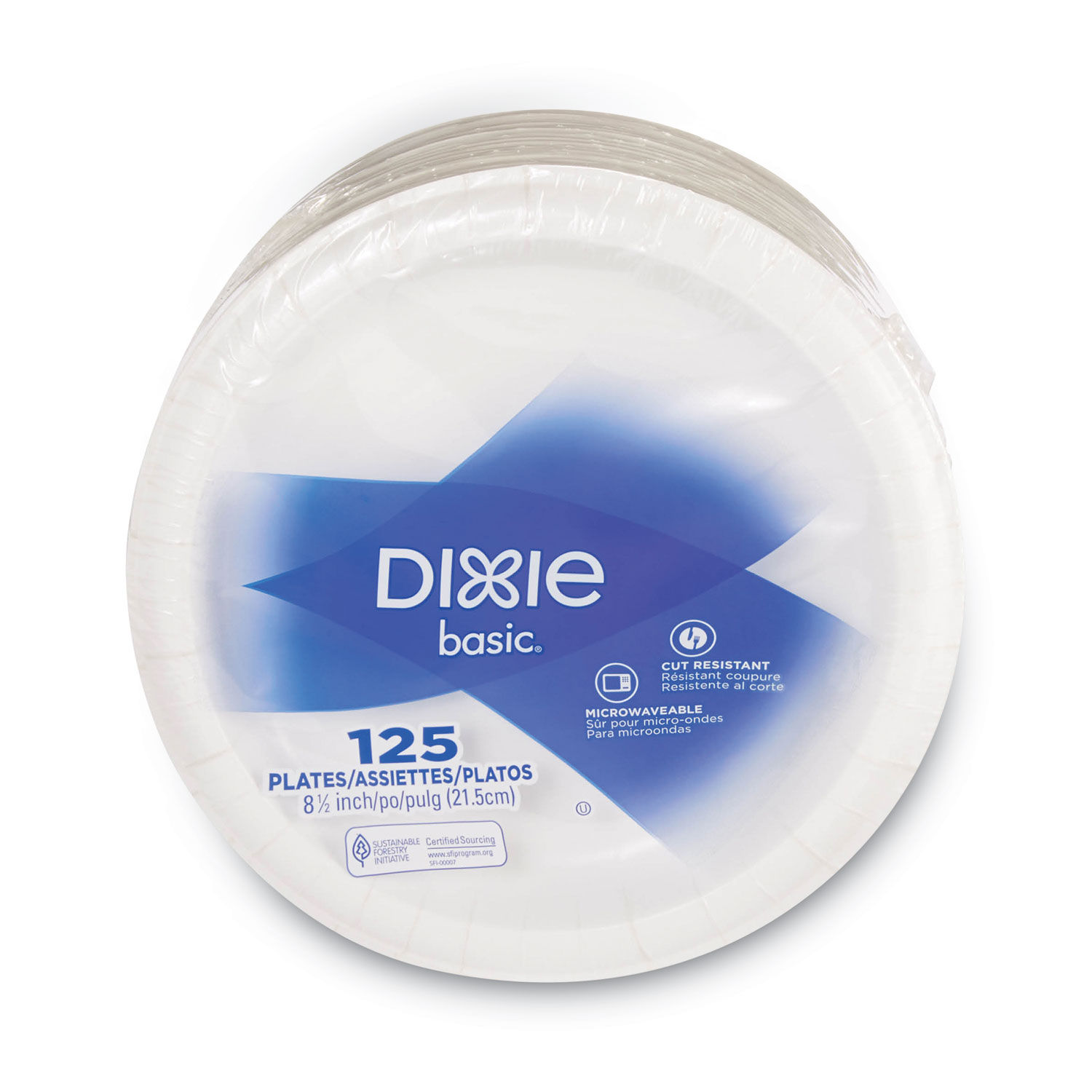 Dixie Everyday Lunch/Light Dinner Paper Plates, 250 ct, 8.5 size