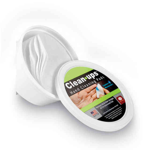 Clean-Ups Hand Cleaning Pads, Cloth, 1-Ply, 3 Clean-Ups Hand Cleaning Pads, Cloth, 1-Ply, 3