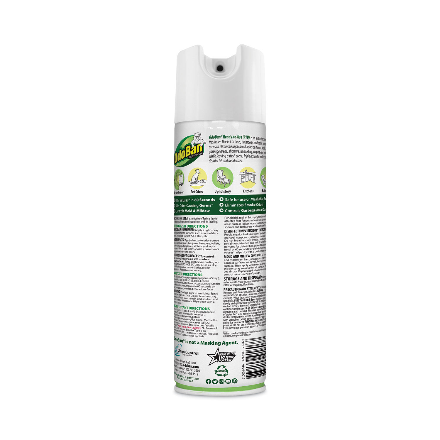 Ready-To-Use Disinfectant/Fabric and Air Freshener 360 Spray by OdoBan®  ODO91000114A12