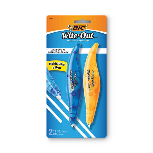 BIC Wite-Out Brand EZ Correct Correction Tape - Applies Dry, White