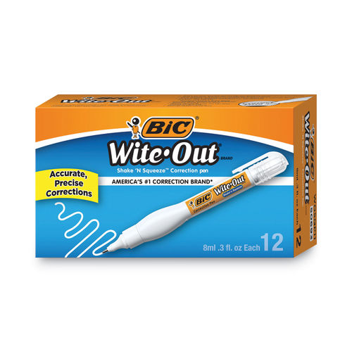 BIC Wite-Out Shake 'n Squeeze Correction Pen - BICWOSQP11 