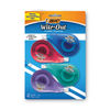 BICWOTAPP418 - Wite-Out EZ Correct Correction Tape, Non-Refillable, Randomly Assorted Applicator Colors, 0.17" x 400", 4/Pack