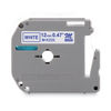 BRTMK233 - M Series Tape Cartridge for P-Touch Labelers, 0.47" x 26.2 ft, Blue on White