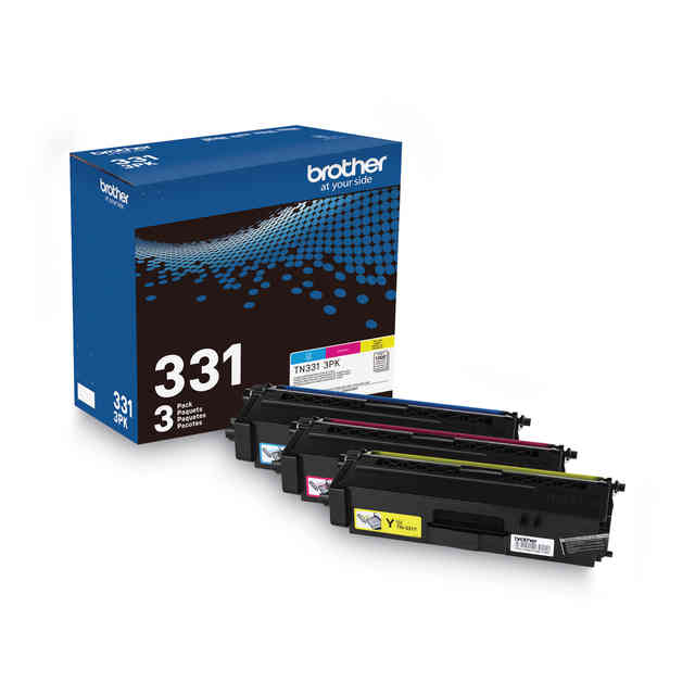 TN3313PK Toner, 1,500 Page-Yield, Cyan/Magenta/Yellow TN3313PK Toner, 1,500 Page-Yield, Cyan/Magenta/Yellow