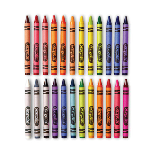 Classic Color Crayons in Flip-Top Pack with Sharpener, 64 Colors/Pack | Bundle of 5, Size: 3.63 x 0.31