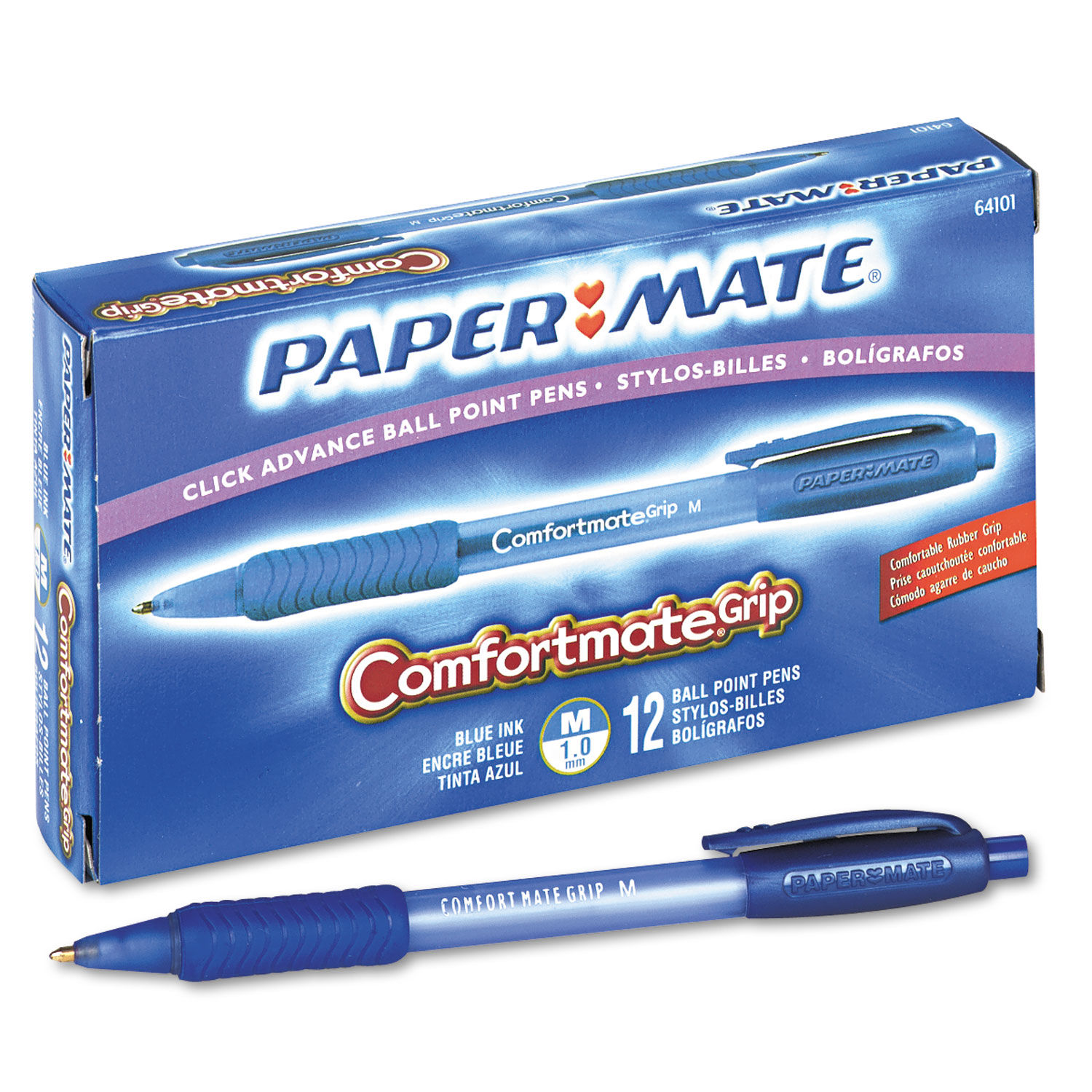 Paper Mate ComfortMate Retractable Ballpoint Pens, Medium Point (1.0mm)