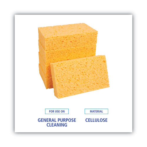 48/Case) Yellow Cellulose Sponge, Small 