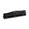 SWI74020 - 11-Sheet Commercial Adjustable Desktop Two- to Three-Hole Punch, 9/32" Holes, Black