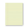 UNV42000 - Glue Top Pads, Narrow Rule, 50 Canary-Yellow 8.5 x 11 Sheets, Dozen