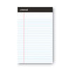 UNV56300 - Premium Ruled Writing Pads with Heavy-Duty Back, Narrow Rule, Black Headband, 50 White 5 x 8 Sheets, 6/Pack