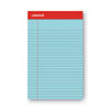 UNV35850 - Colored Perforated Ruled Writing Pads, Narrow Rule, 50 Blue 5 x 8 Sheets, Dozen