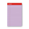 UNV35854 - Colored Perforated Ruled Writing Pads, Narrow Rule, 50 Orchid 5 x 8 Sheets, Dozen