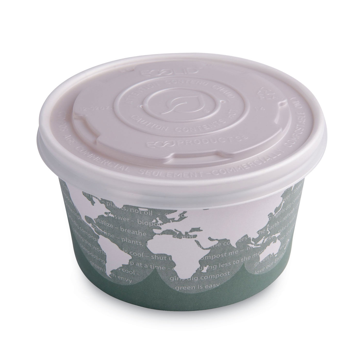 Eco-Products - World Art Renewable & Compostable Food Container - 8oz. Container