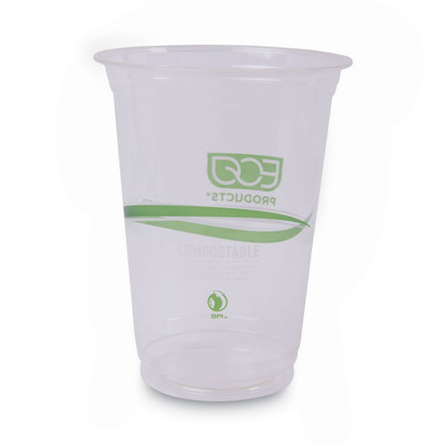 16 Oz. Compostable Bioplastic Drinking Cup