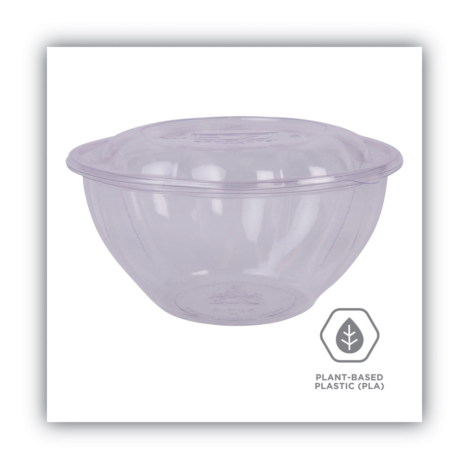 32 oz. plastic disposable plastic salad bowl