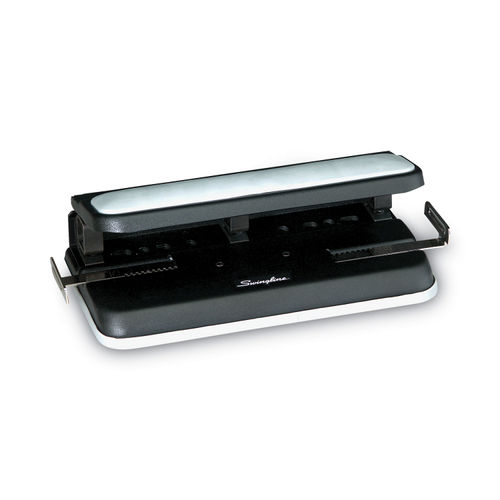 40-Sheet Heavy-Duty High-Capacity Two-Hole Punch, 9/32 Holes, Padded  Handle, Black - Supply Solutions