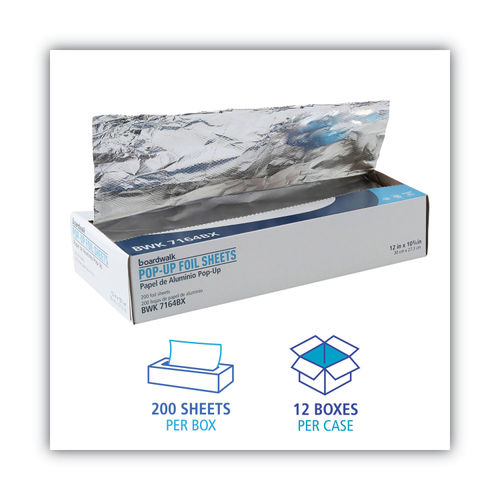 Standard Aluminum Foil Pop-Up Sheets, 9 x 10.75, 500/Box, 6 Boxes/Carton