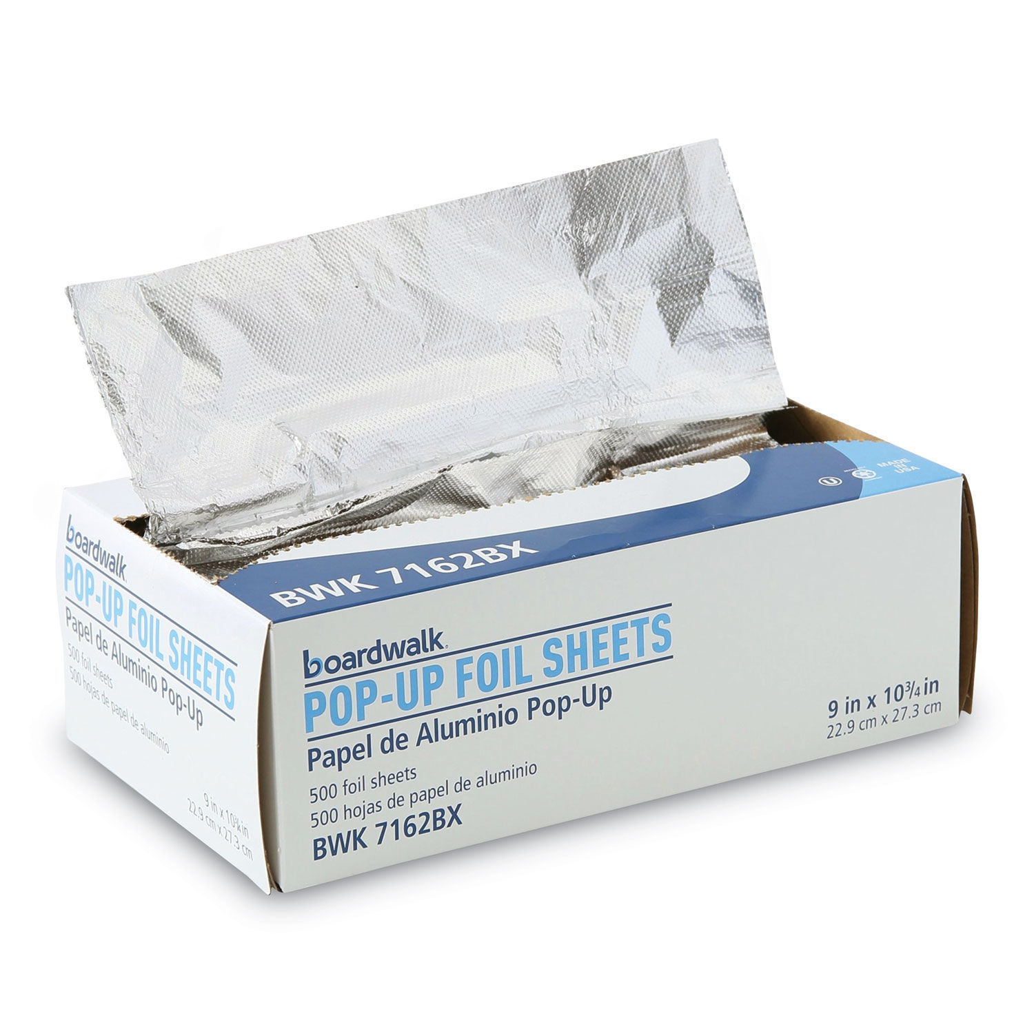 Standard Aluminum Foil PopUp Sheets by Boardwalk® BWK7162BX
