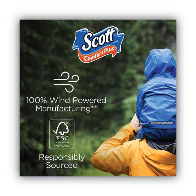 Scott ComfortPlus Toilet Paper, 12 Double Rolls, 231 Sheets per Roll,  Septic-Safe, 1-Ply Toilet Tissue